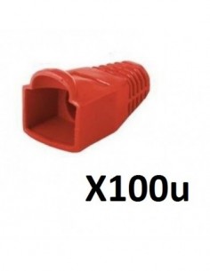 Capuchon Rj45 Rojo X 100u.